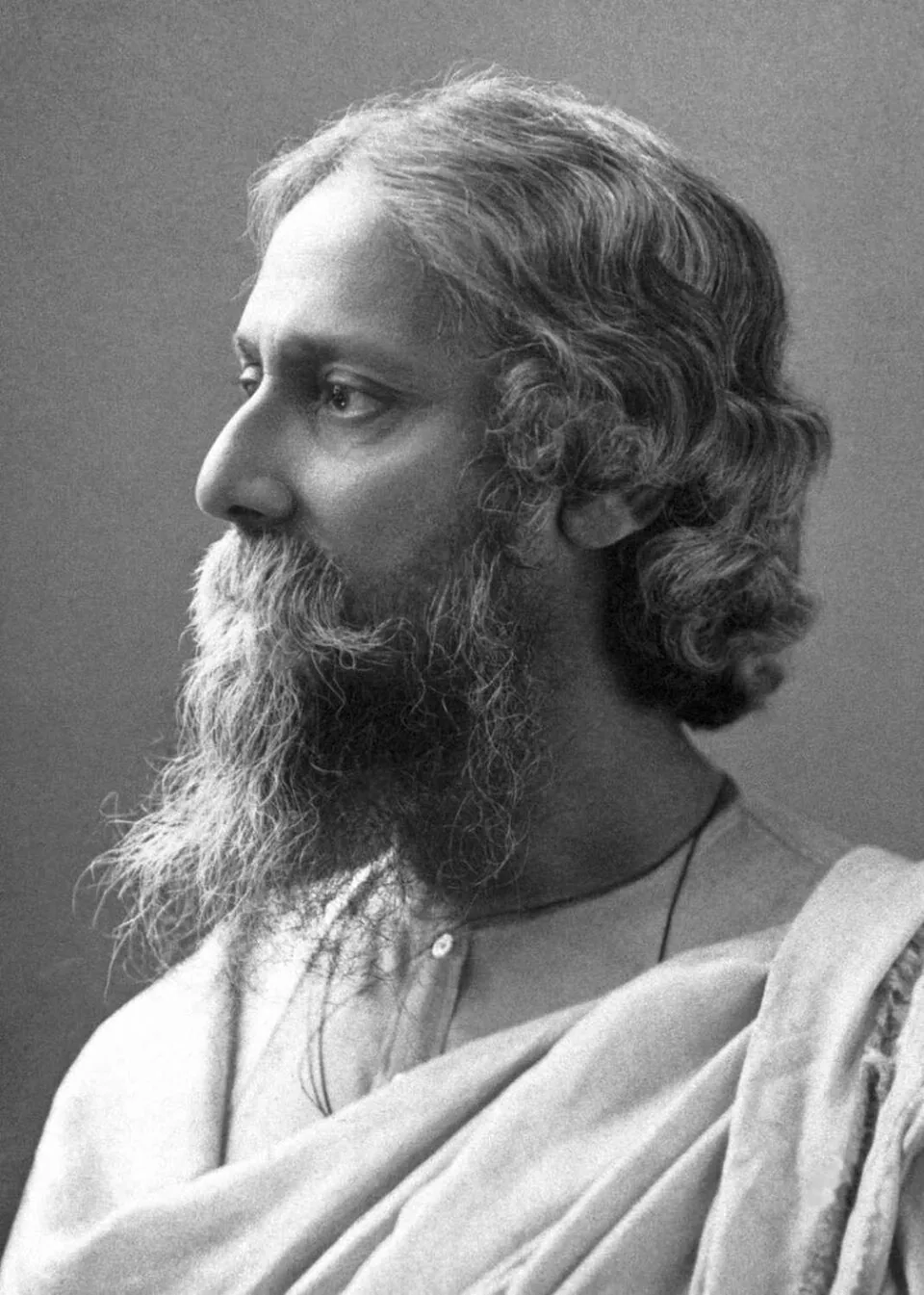 Fotografía de Rabindranath Tagore