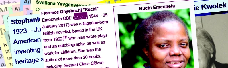 Fotografía de Buchi Emecheta